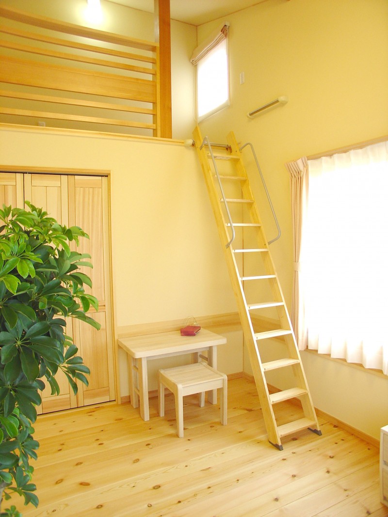 子供部屋＋ロフト＝魅力的空間。